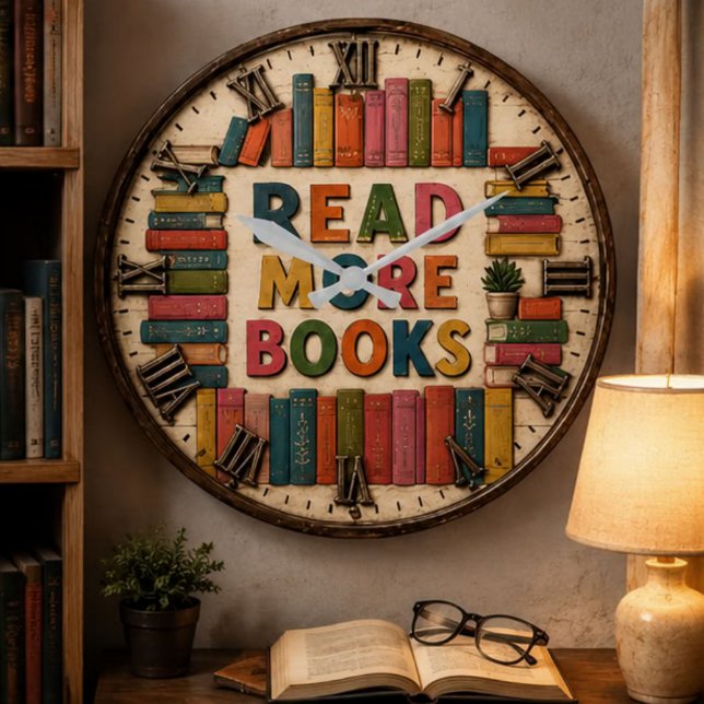 Read More Books Reading Classroom  Stor Klocka (Skapare uppladdad)