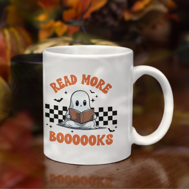 Read More Boooooks Halloween Gift Kaffemugg (Skapare uppladdad)
