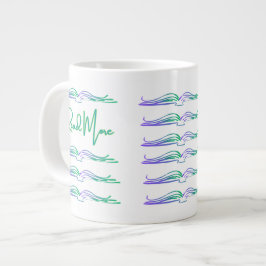 Read More in Green and Blue Jumbo Mugg
