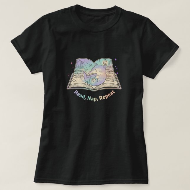 READ, NAP, REPEAT T SHIRT (Design framsida)