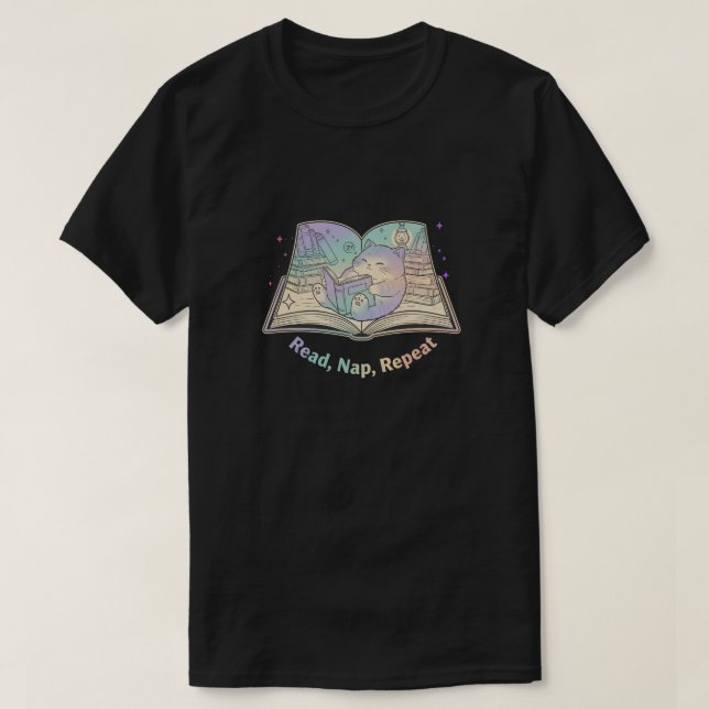 READ, NAP, REPEAT T SHIRT (Design framsida)