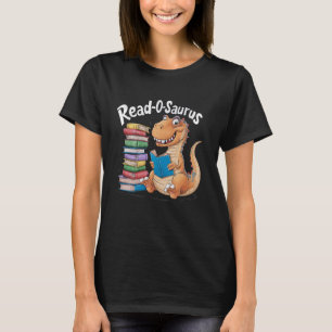 Read-o-saurus Dinosaur Reading Dinosaur Bok Älskar T Shirt