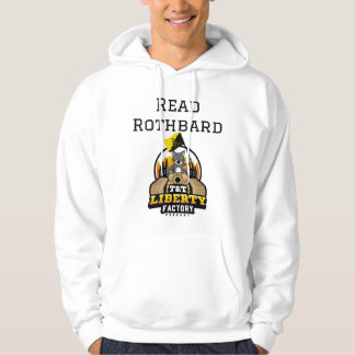 "Read Rothbard" Hoodie av T&T Liberty Factory