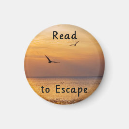 Read to Escape Magnet | Book Lover Reading Quote