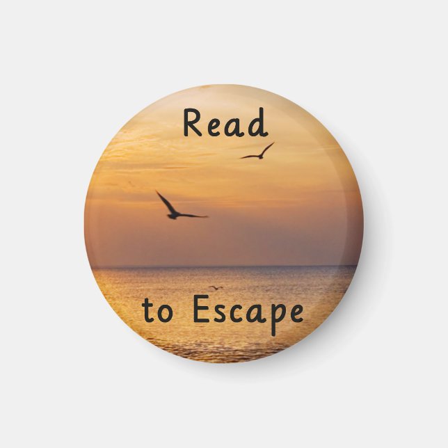 Read to Escape Magnet | Book Lover Reading Quote (Framsidan)