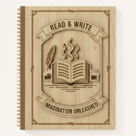 Read & Write Imagination Unleashed Wood Journal