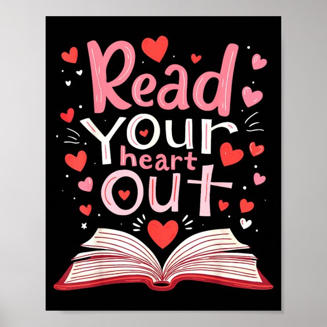 Read Your Heart Out Teacher Valentines Day Reading Poster (Framsidan)