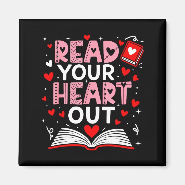 Read Your Heart Out Valentine Reading Book Girl Ki Magnet (Framsidan)