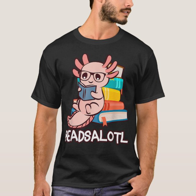 Readalotl T Shirt (Framsida)
