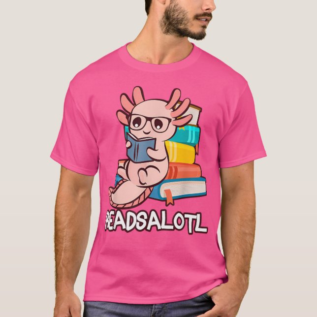 Readalotl T Shirt (Framsida)