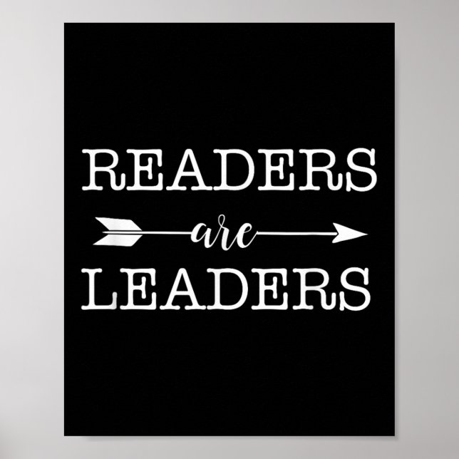Reader Are Leaders - Uplifting Motivational Slogan Poster (Framsidan)