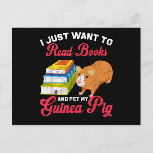 Reader Bok Älskare Pet Owner Guinea Gris Vykort