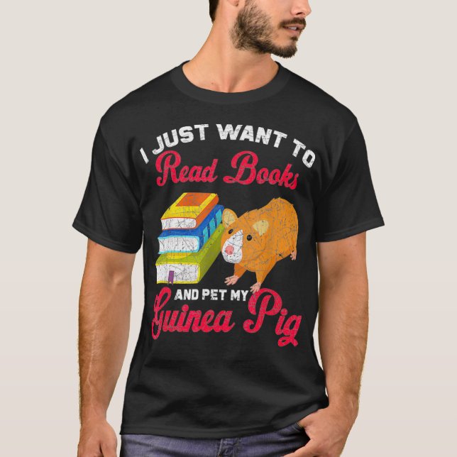 Reader Bok Pet Owner Guinea Gris _1 T Shirt (Framsida)