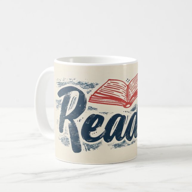 Reader Bok Slogan Kaffemugg (Framsida vänster)
