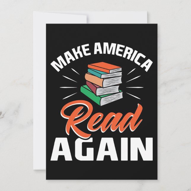 Reader Gift - läs Amerika igen Tack Kort (Framsida)