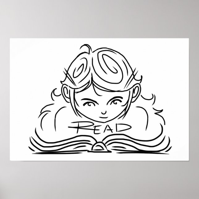 Reader Girl Poster (Framsidan)