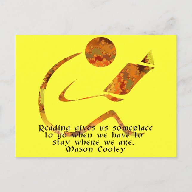 Reader Golden Quote-vykort Vykort (Framsida)