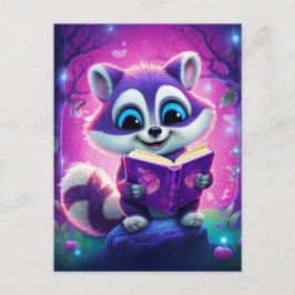 Reader Racoon Vykort