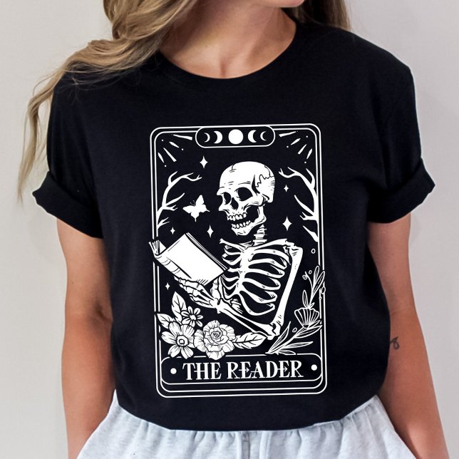 Reader Tarot Skeleton T Shirt (Skapare uppladdad)