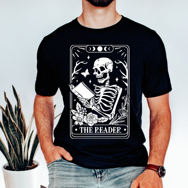 Reader Tarot Skeleton T Shirt (Skapare uppladdad)