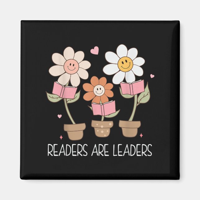 Readers Are Leaders Motivational Reading Book Quot Magnet (Framsidan)
