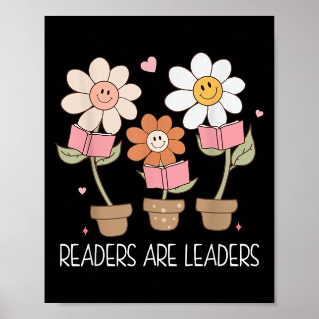 Readers Are Leaders Motivational Reading Book Quot Poster (Framsidan)