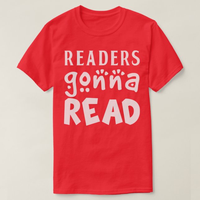 Readers Gonna Bibliotek Bok Kärlek T Shirt (Design framsida)