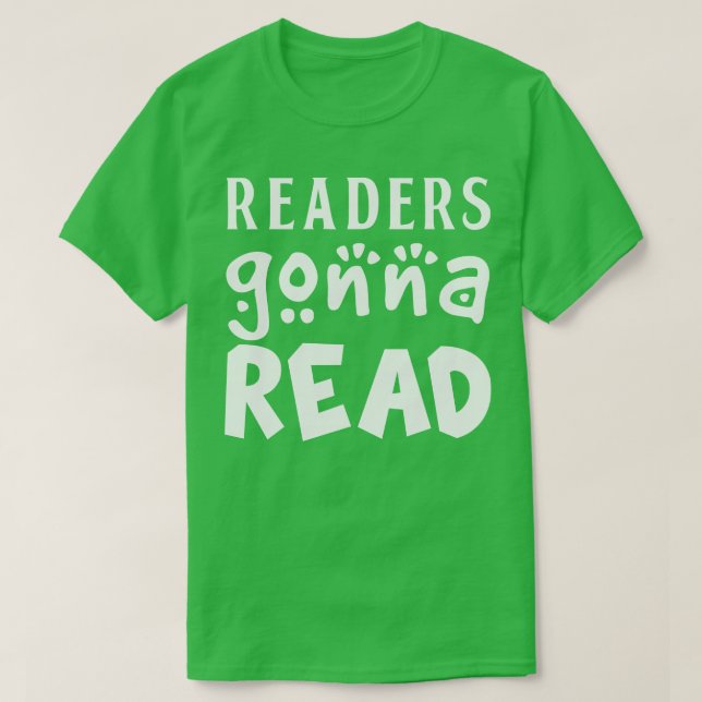 Readers Gonna Bibliotek Bok Kärlek T Shirt (Design framsida)