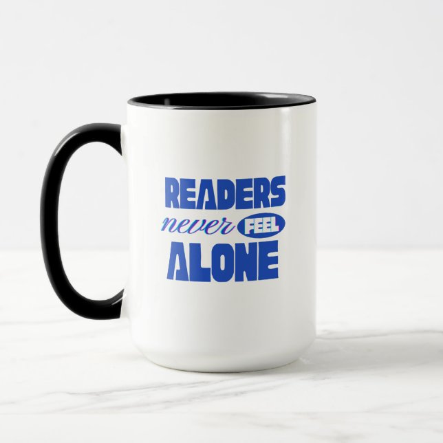 Readers Never Feel Alone Mugg (Vänster)