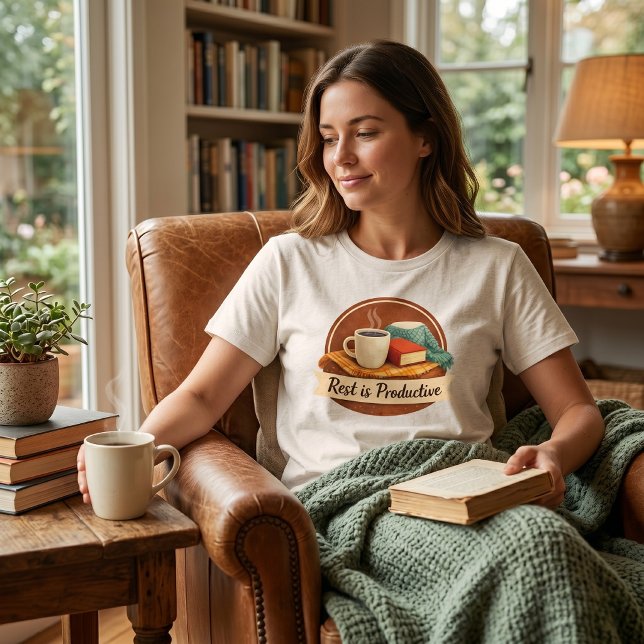 Readers & Self-Care - Rest is Productive T Shirt (Skapare uppladdad)