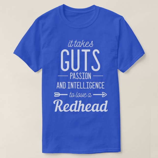 Readhead Kärlek Rödhårig Person Gift T Shirt (Design framsida)