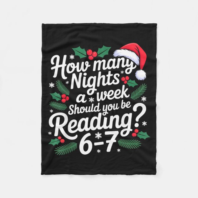 Reading 67 Meme Englieacher Funny 67 Christmas  Fleecefilt (Framsidan)