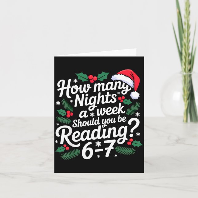 Reading 67 Meme Englieacher Funny 67 Christmas  Kort (Framsida)
