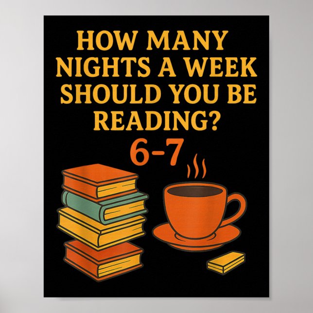 Reading 67 Meme English Teacher Funny 6 7 Book Lov Poster (Framsidan)