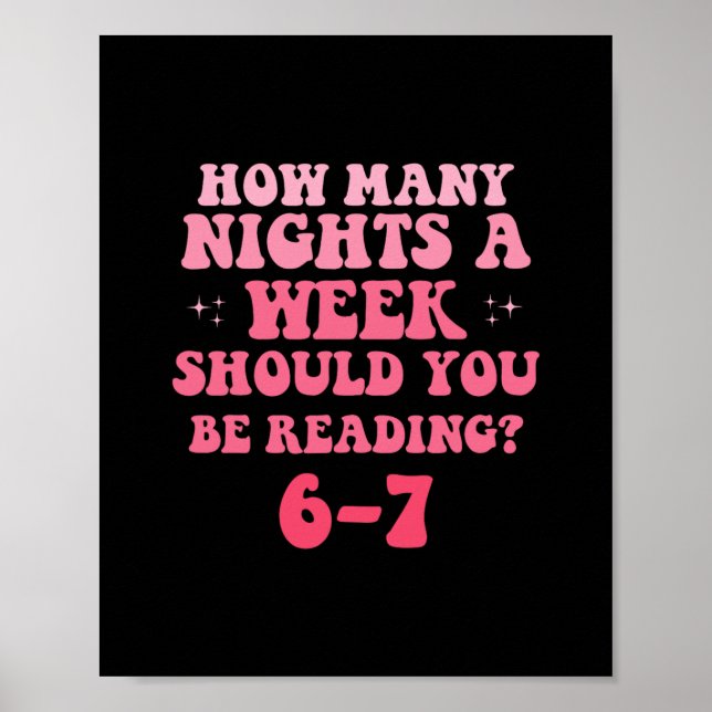 Reading 67 Meme English Teacher Funny Six Sevene R Poster (Framsidan)