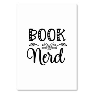 Reading Art Book Nerd Bordsnummer