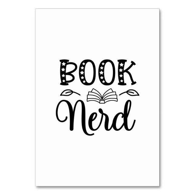 Reading Art Book Nerd Bordsnummer (Framsidan)