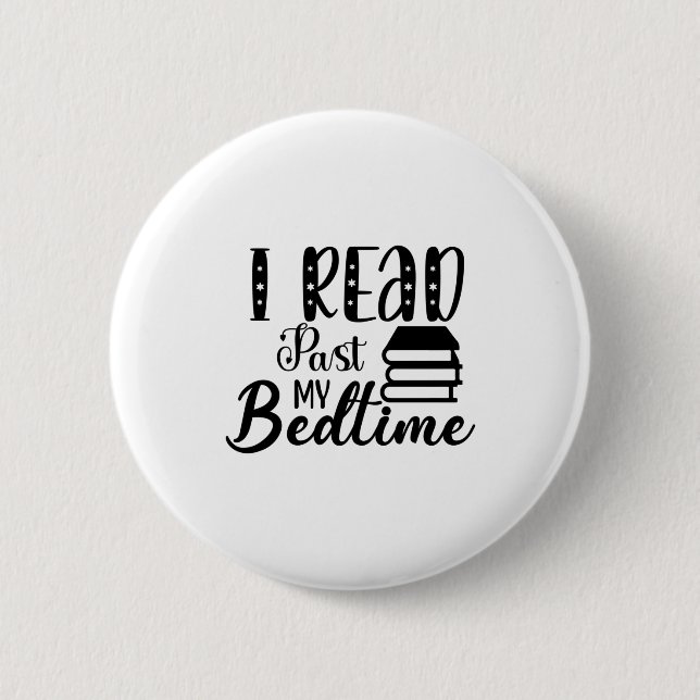 Reading Art I Read Past My Bedtime Knapp (Framsida)