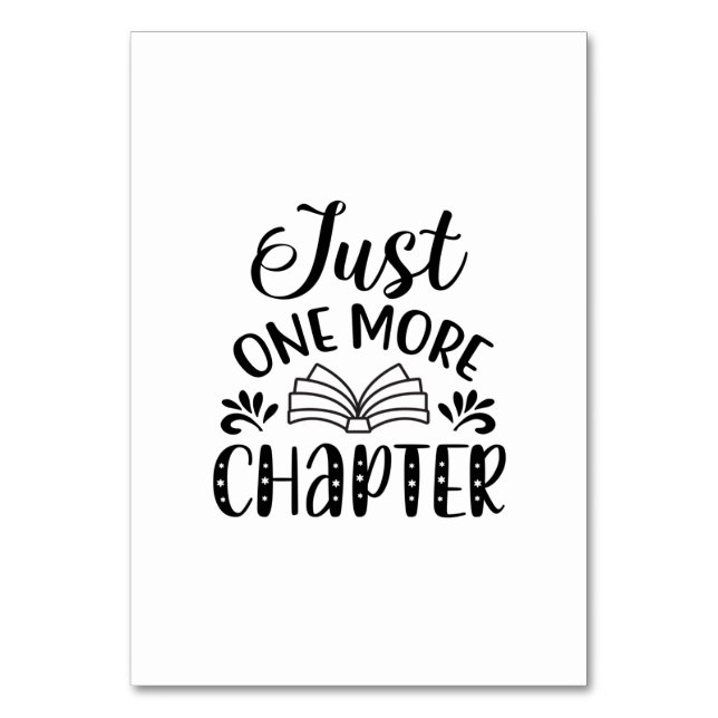 Reading Art Just One More Chapter Bordsnummer (Framsidan)