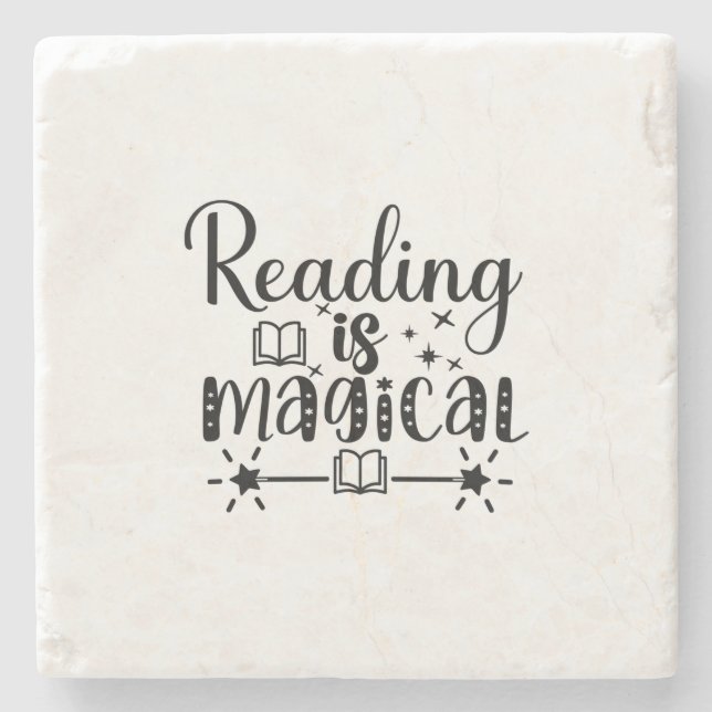 Reading Art Reading Is Magical Stenunderlägg (Framsidan)