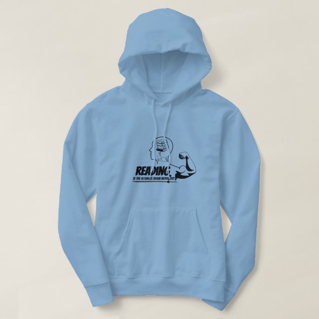 Reading = Brain Gains Hoodie (Design framsida)