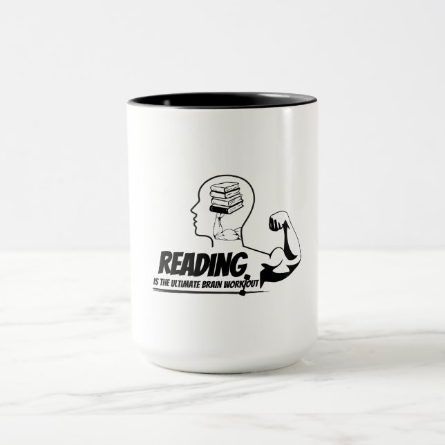 Reading = Brain Gains Mug Mugg (Center)