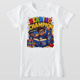 Reading Champion | Kids School Hero T-shirt
