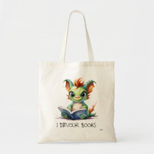 *~* READING devour BOKAR AP88 Grönt Baby Dragon Tygkasse