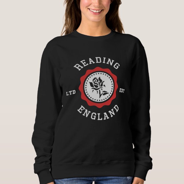 READING England Rose Badge T Shirt (Framsida)