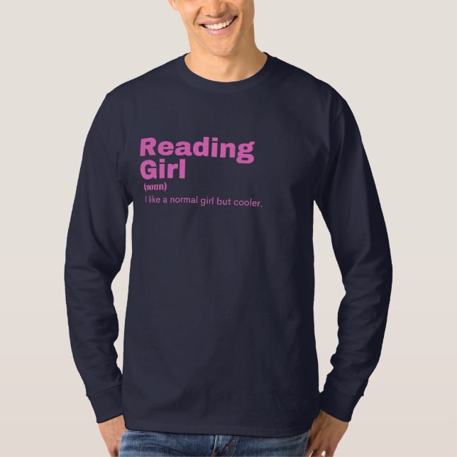 Reading Girl - Reading T Shirt (Framsida)
