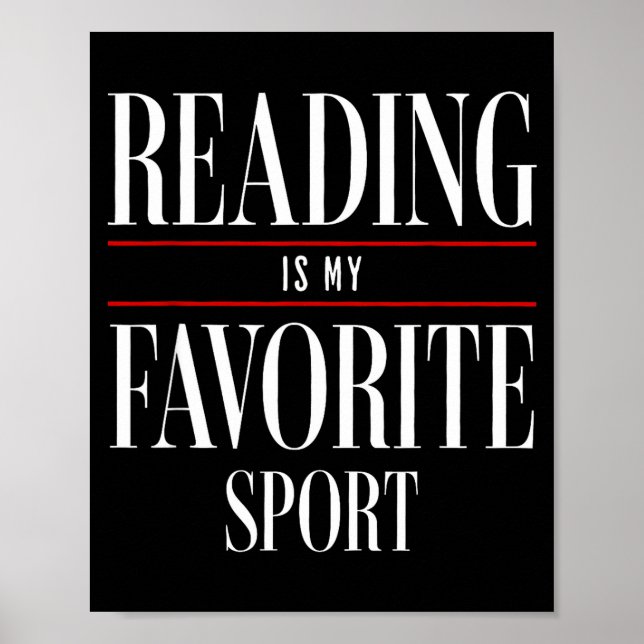 Reading Is My Favorite Srt Book Lover Funny Saying Poster (Framsidan)