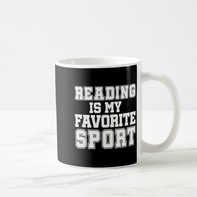 Reading Is My Favorite Srt Funny Librarian Shirt  Kaffemugg (Höger)