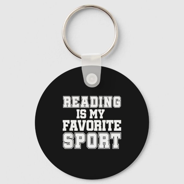 Reading Is My Favorite Srt Funny Librarian Shirt  Nyckelring (Framsida)