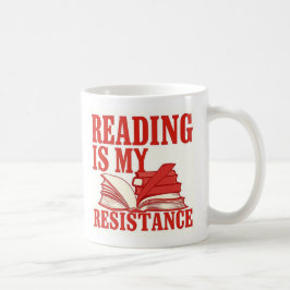 Reading Is My Resistance | Book Lover Graphic Kaffemugg